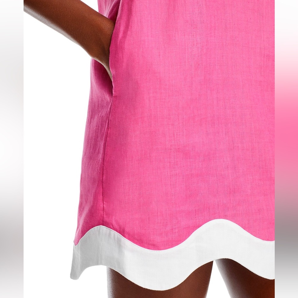 πΊπHPππΊ NWT Staud Renata Mini Dress Blossom White - Picture 5 of 16